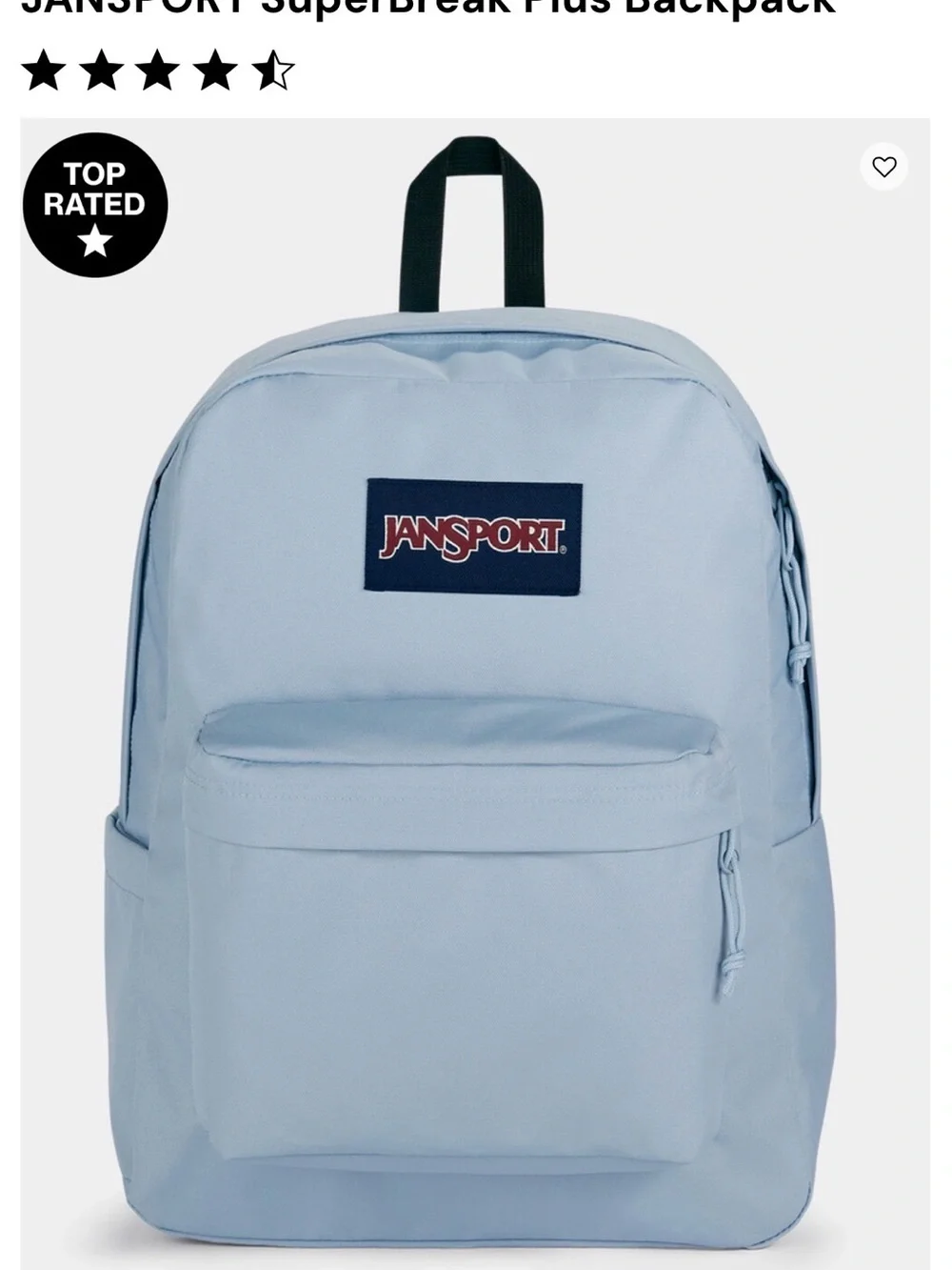 JanSport Lavendar Ash Superbreak Plus Backpack. Brand New!